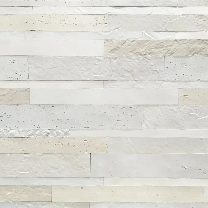 সাদা বেইজ স্লেট টাইলস স্তূপাকার